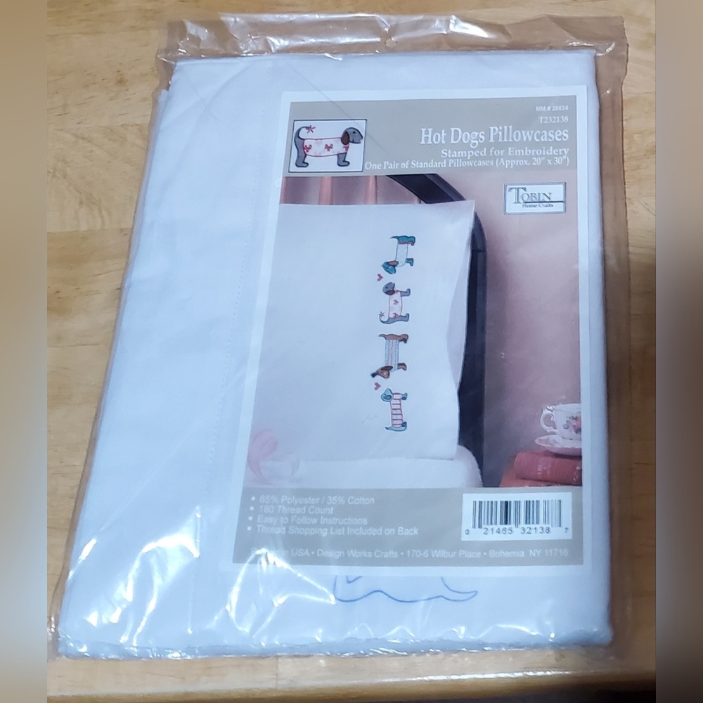 Tobin Hot Dog Design Pillowcases